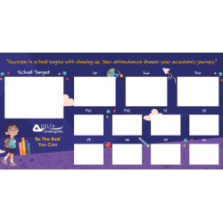 Attendance board, Foamex with dry wipe laminate. ID 22356 Attendance board, Foamex with dry wipe laminate. ID 22356