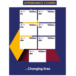 Attendance board, dry wipe. ID 22019 Attendance board, dry wipe. ID 22019