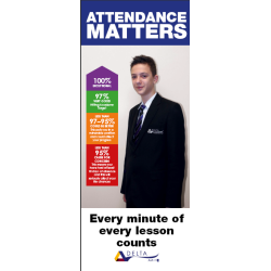 Attendance pull-up banners. ID 21737 a