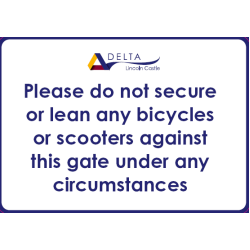 Bicycle sign. ID 22296