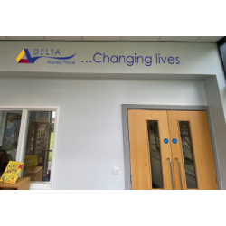 Cad-cut Foamex letters, changing lives. ID 21683 Cad-cut Foamex letters, changing lives. ID 21683