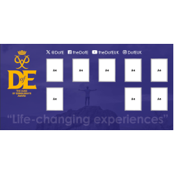 D of E, Duke of Edinburgh board. ID 22042