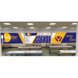 Dining hall, canteen, nutrition, healthy eating. ID 21381 a