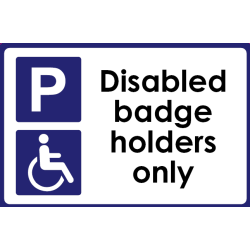 Disabled sign, parking sign. ID 22347