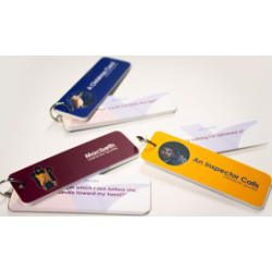 English keyring cards. ID ED Brochure