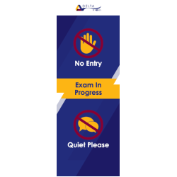 Exam pull-up, banner. ID 21628