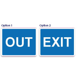 Exit sign. External signage. ID 22625 8
